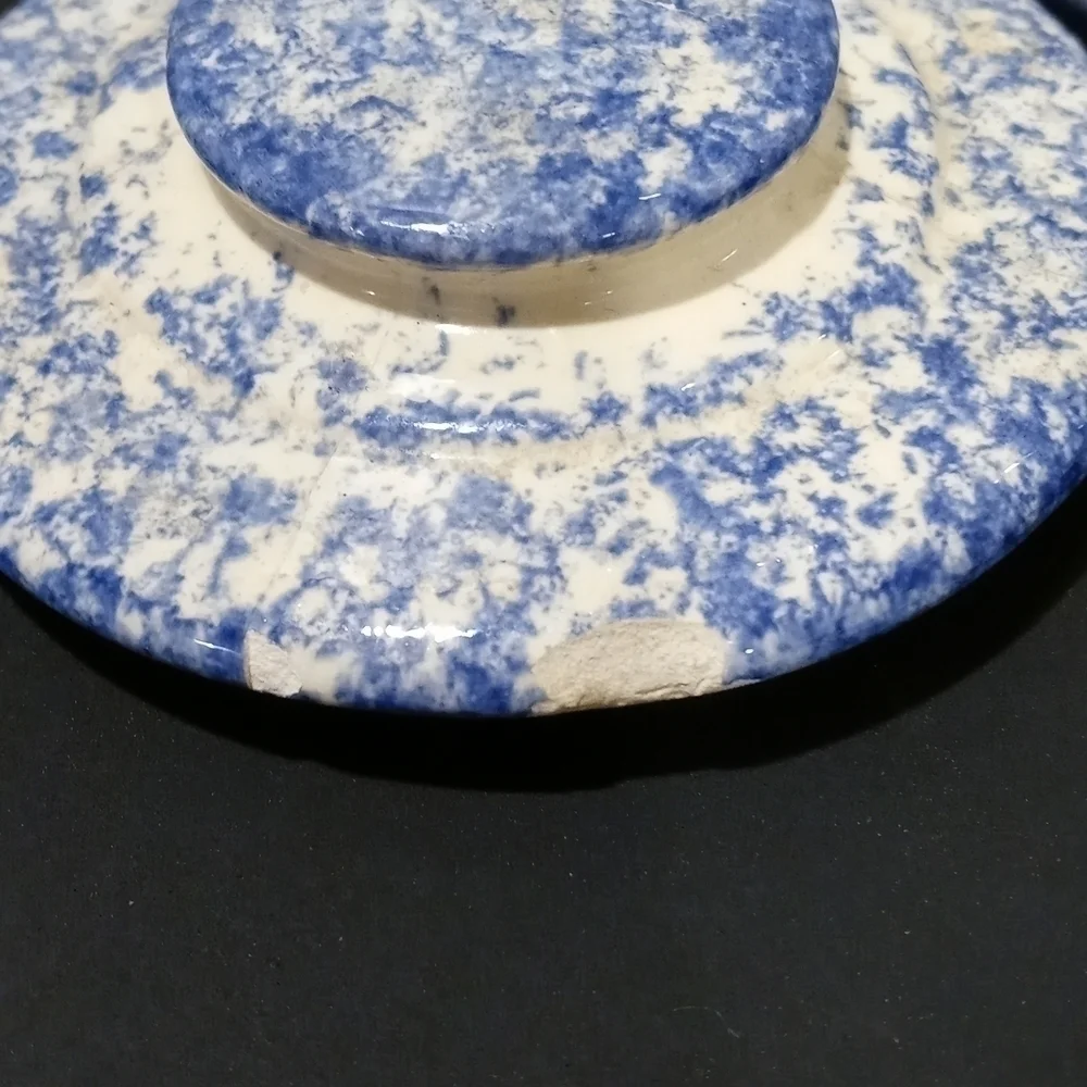 Molly splatterware cookie jar